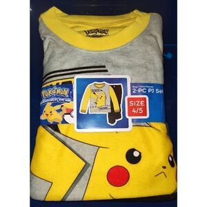 NEW Pokemon 2-piece pj pajama set. Size 4/5.